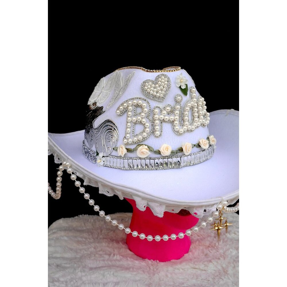 Pearl Bride Cowgirl Hat